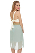 Get My Drift Taupe and Blue Dress